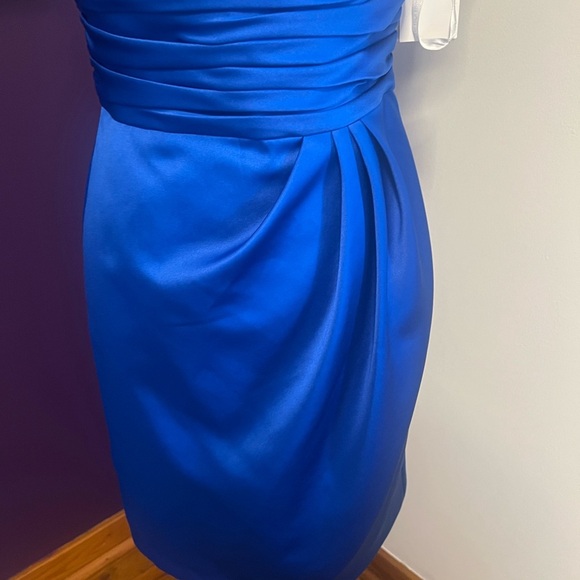 David’s Bridal One Shoulder Short Bridesmaid Dress NWT - Picture 4 of 9